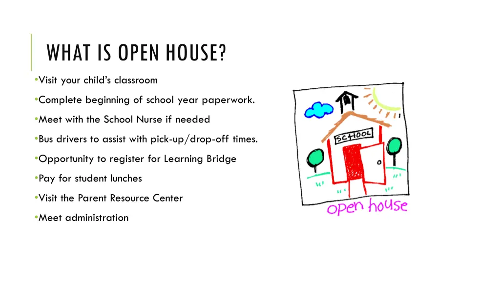 what is open house