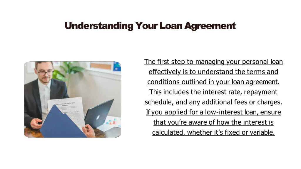 understanding your loan agreement
