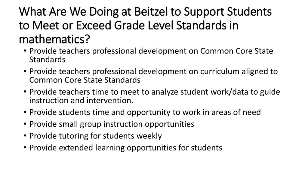 what are we doing at beitzel to support students 1