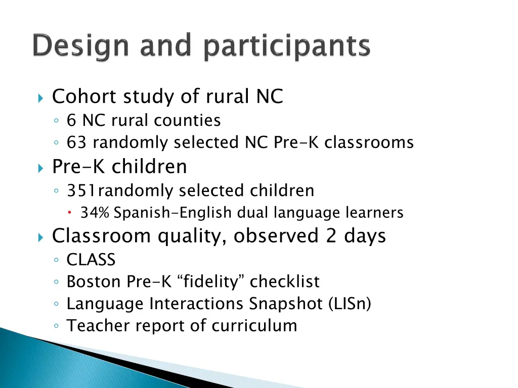 cohort study of rural nc 6 nc rural counties