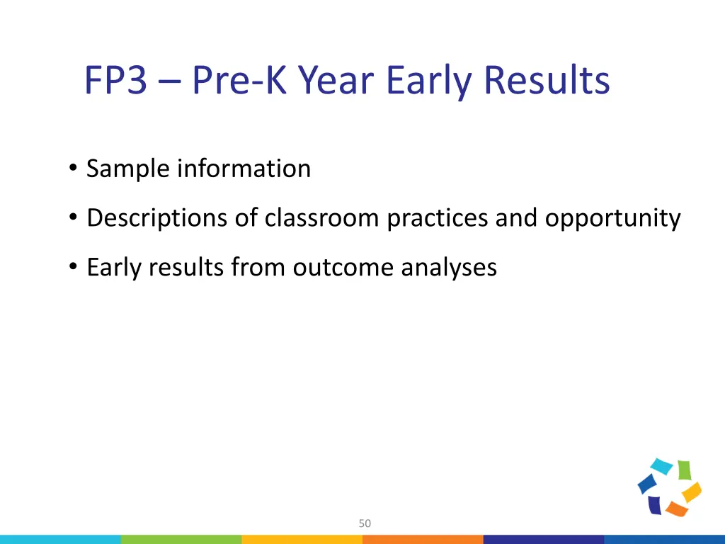 fp3 pre k year early results