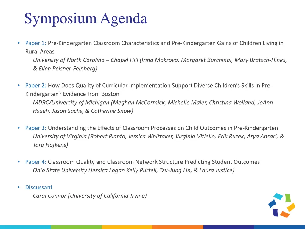 symposium agenda