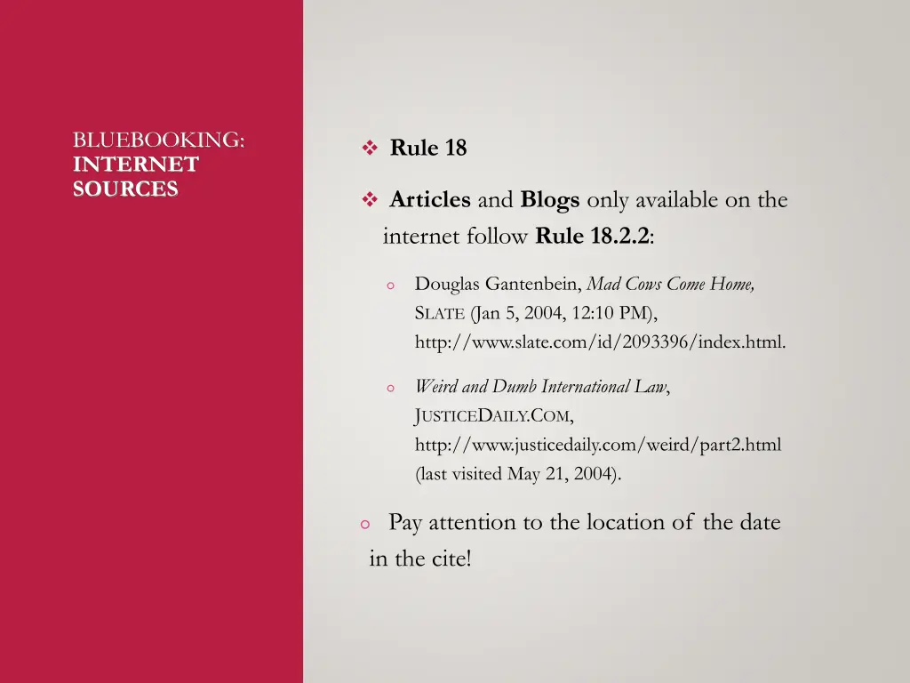 bluebooking internet sources