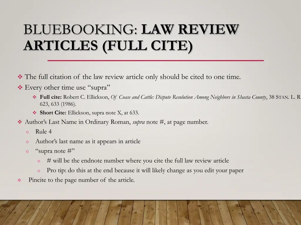 bluebooking law review articles full cite 2