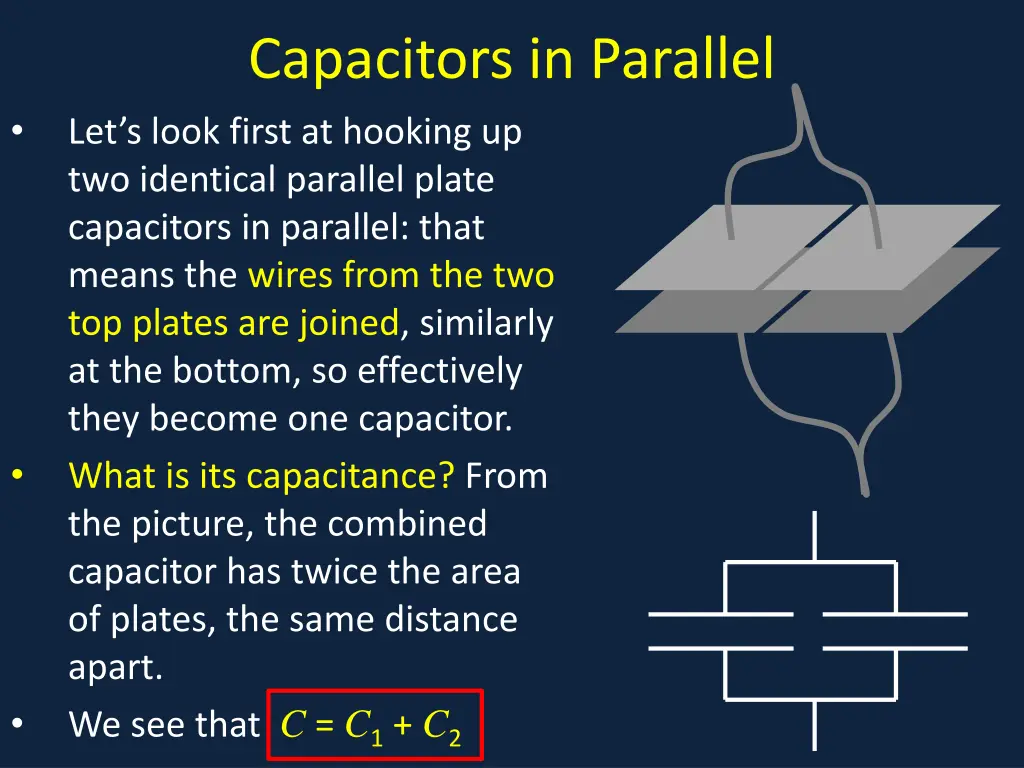 capacitors in parallel
