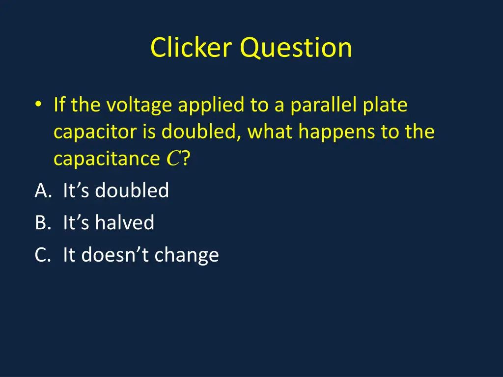 clicker question 1