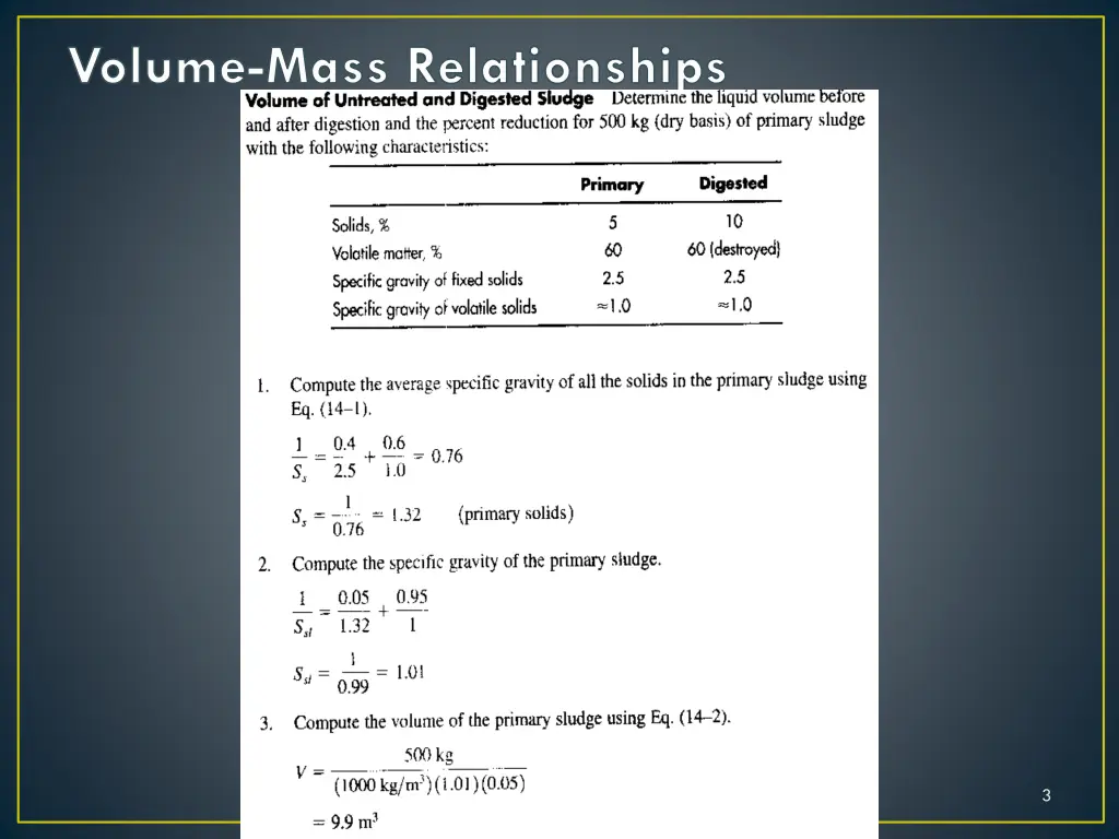 volume mass relationships 1