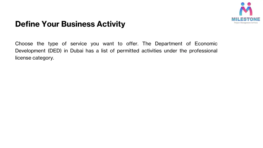define your business activity