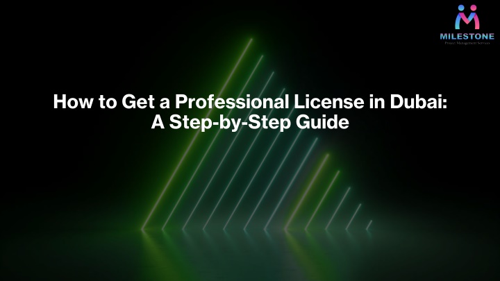 how to get a professional license in dubai a step