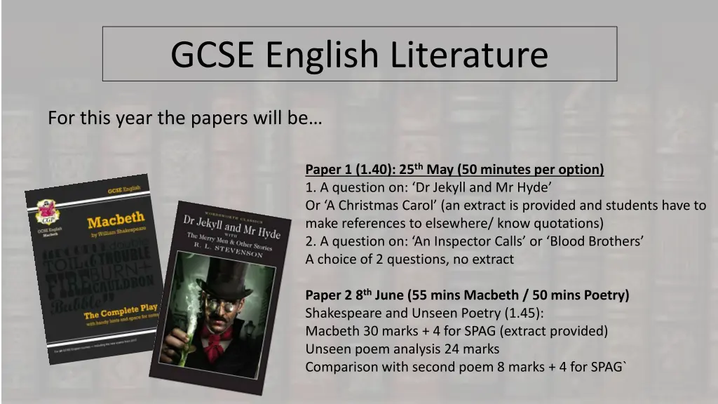gcse english literature
