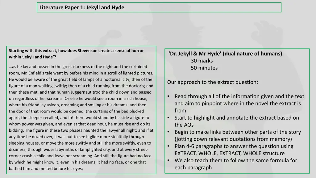 literature paper 1 jekyll and hyde