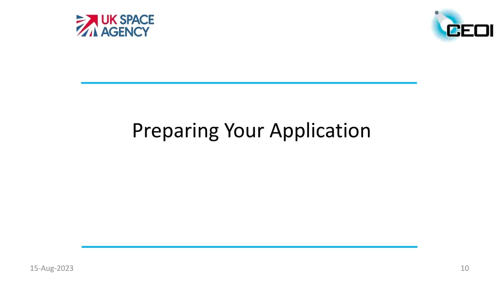 preparing your application