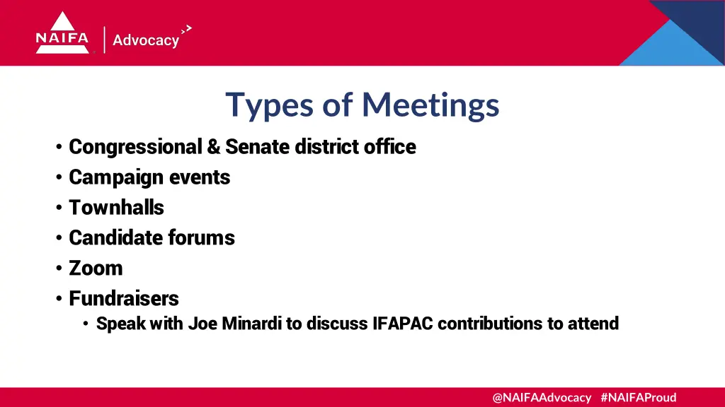 types of meetings