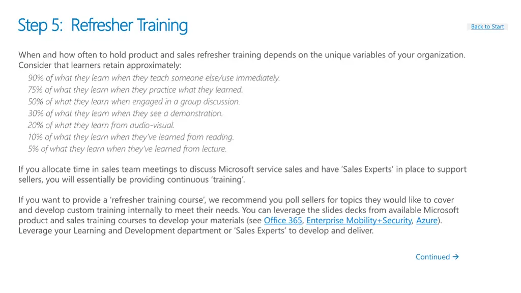 when and how often to hold product and sales