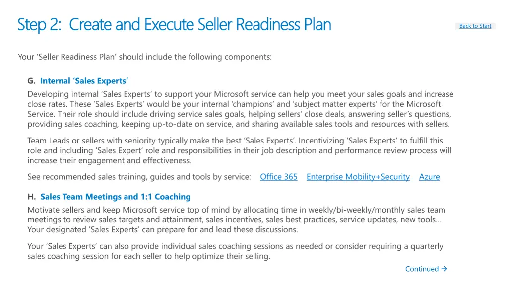 your seller readiness plan should include 3