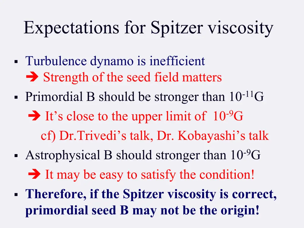 expectations for spitzer viscosity