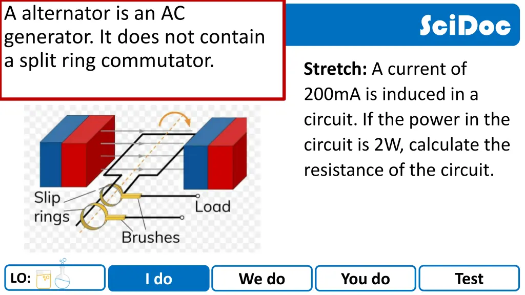 a alternator is an ac generator it does