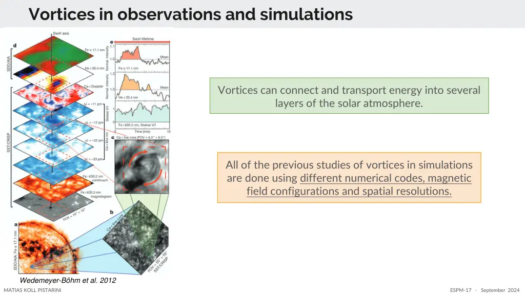vortices in observations and simulations
