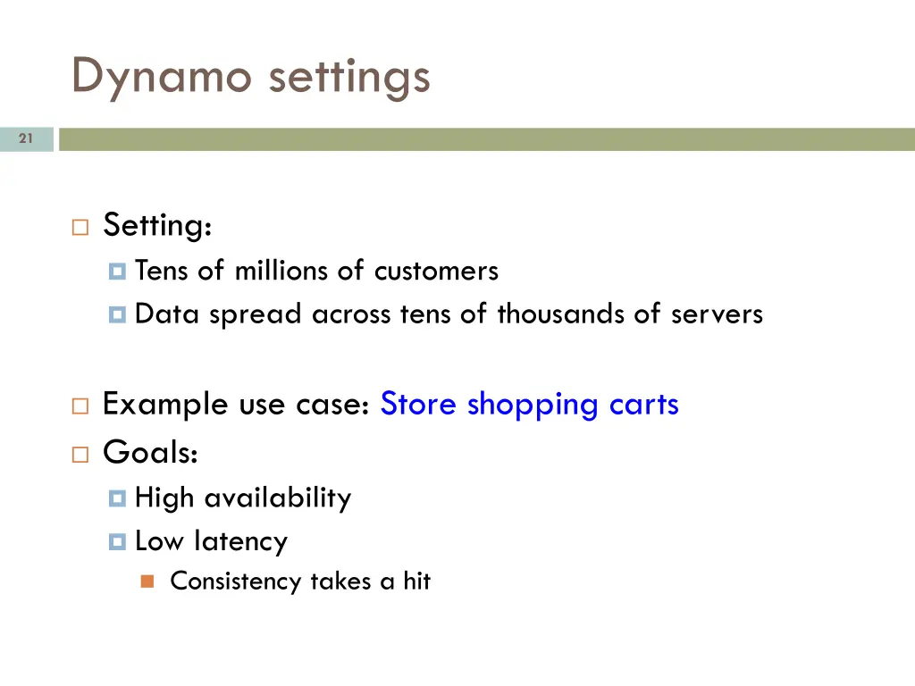dynamo settings