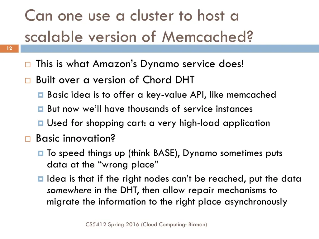can one use a cluster to host a scalable version