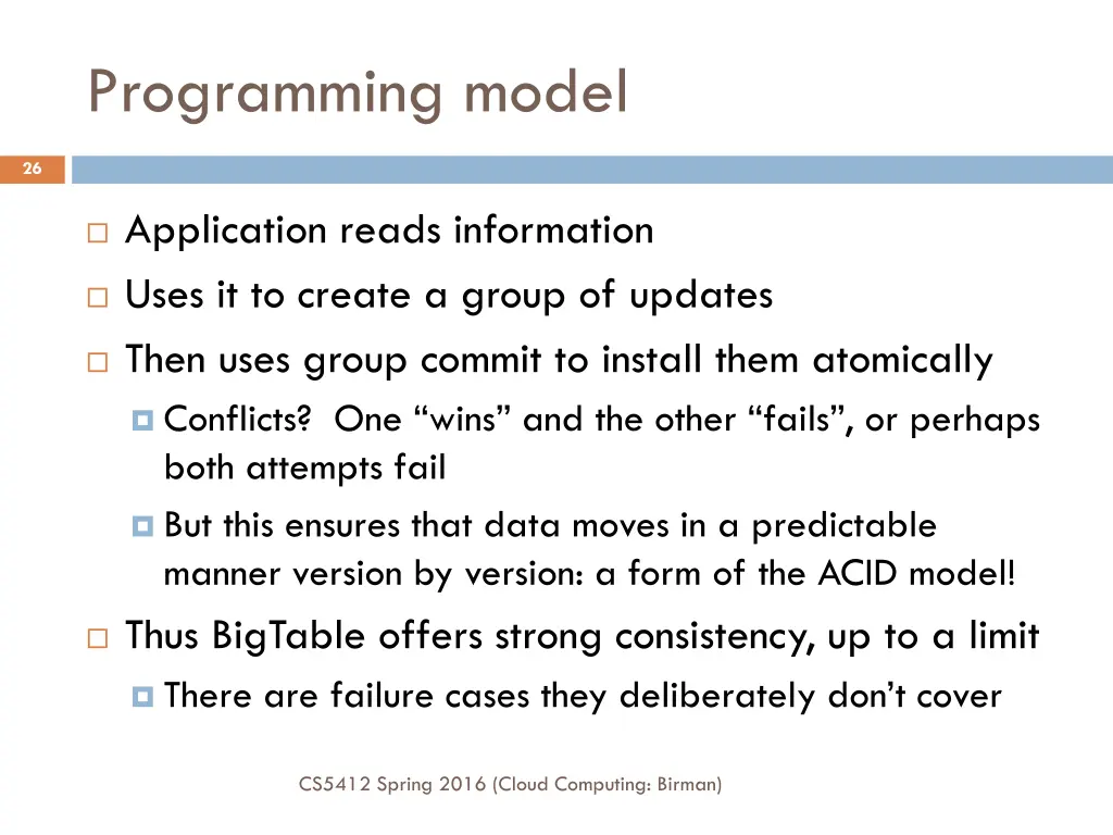 programming model