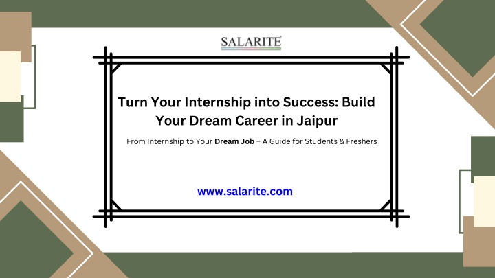 turn your internship into success build your