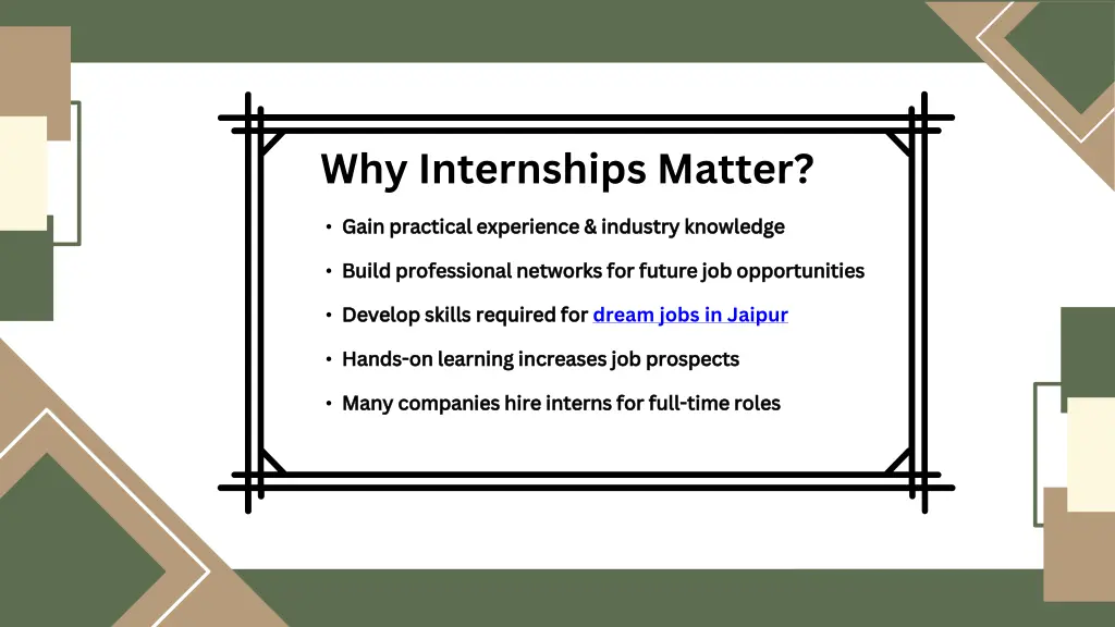 why internships matter