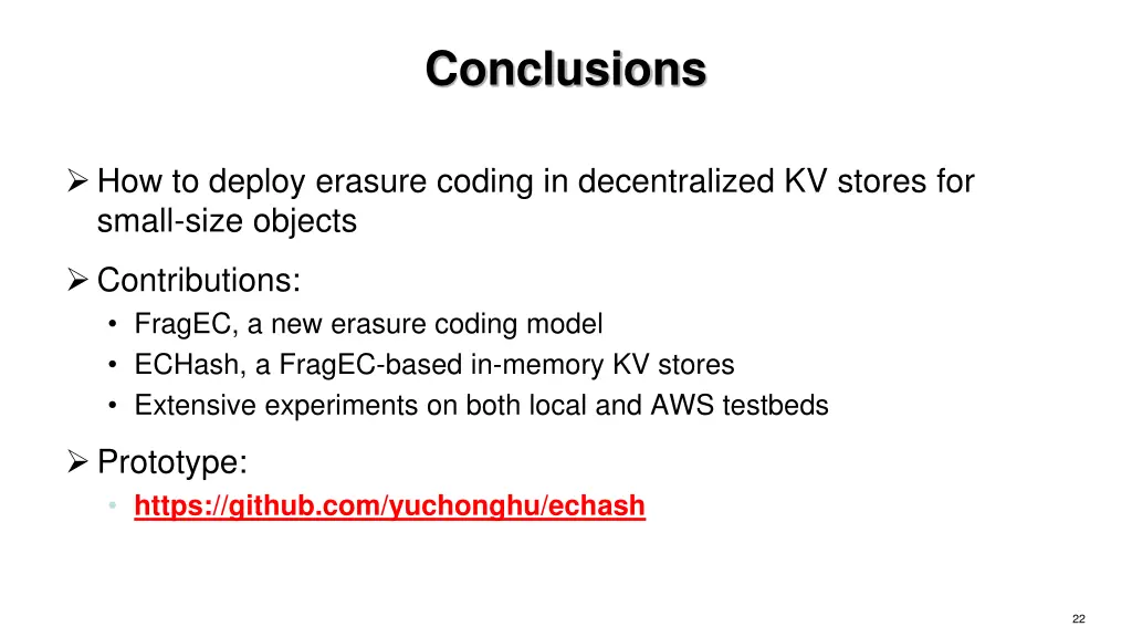conclusions