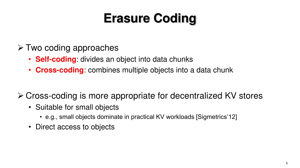 erasure coding 2