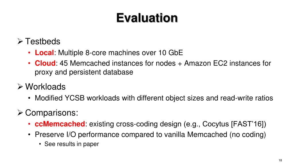 evaluation