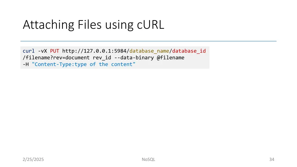 attaching files using curl