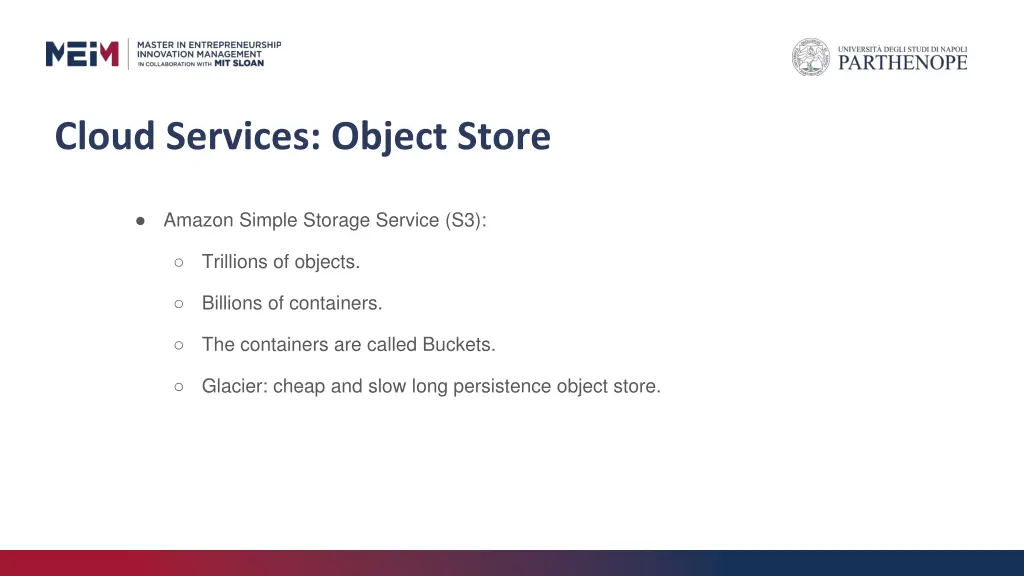 cloud services object store