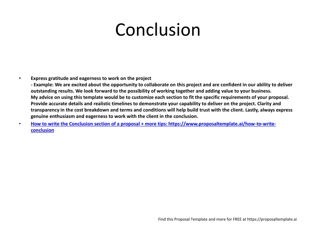 conclusion