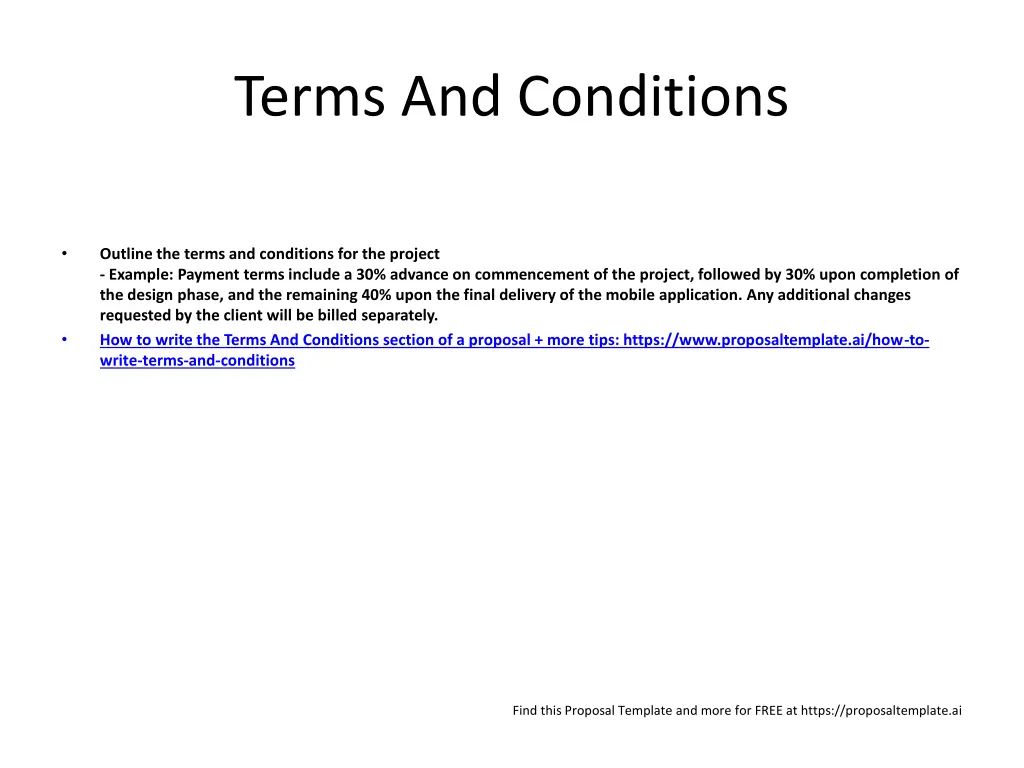 terms and conditions