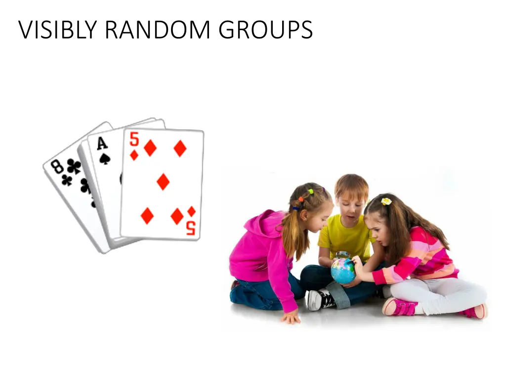visibly random groups
