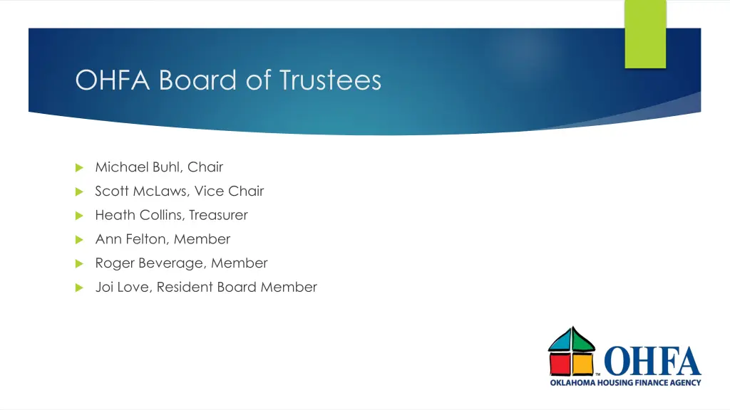 ohfa board of trustees