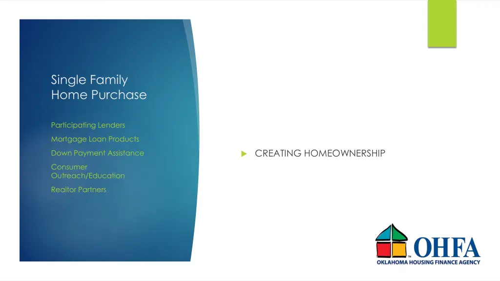 single family home purchase 1