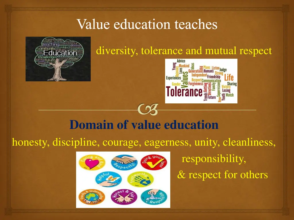 value education teaches