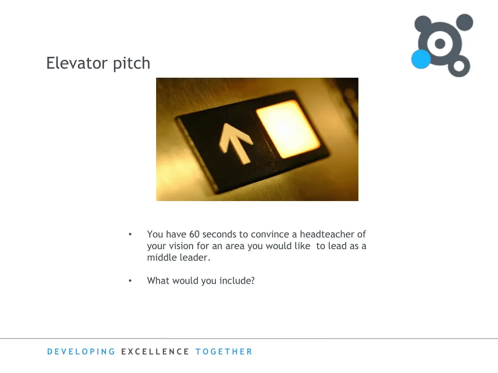 elevator pitch
