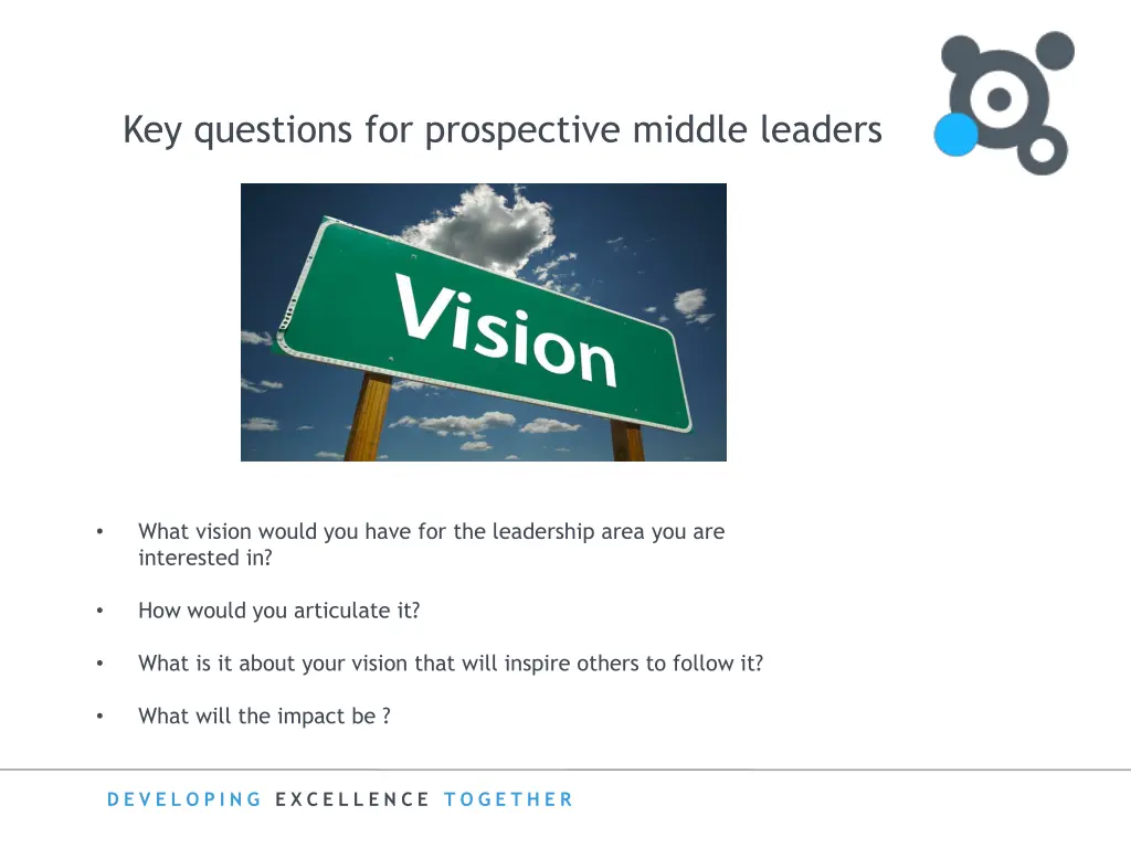 key questions for prospective middle leaders