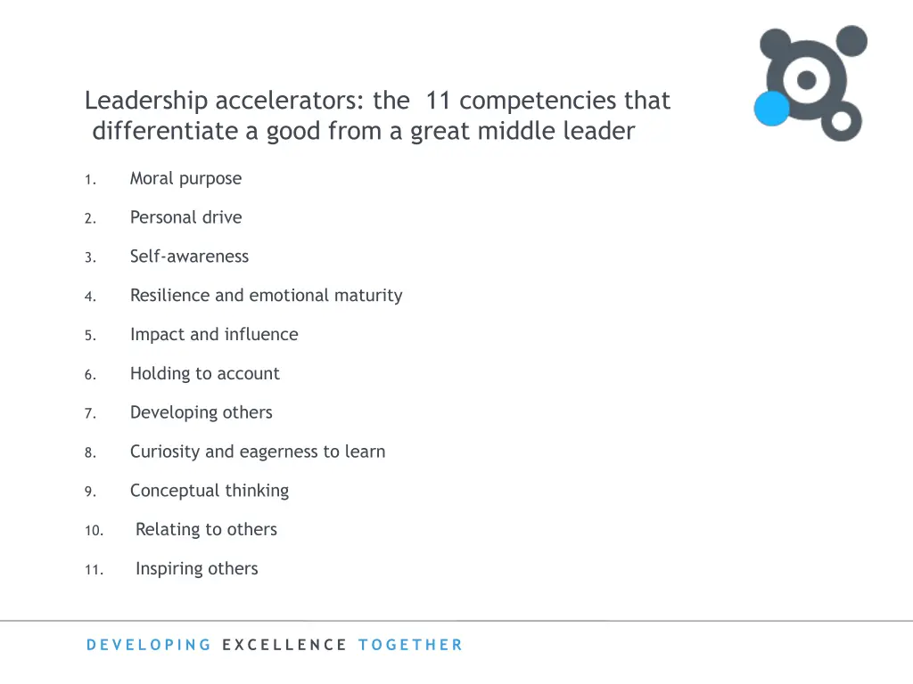 leadership accelerators the 11 competencies that