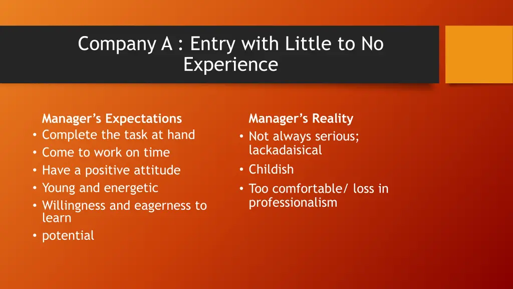company a entry with little to no experience