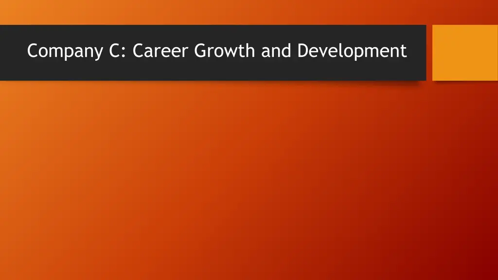 company c career growth and development