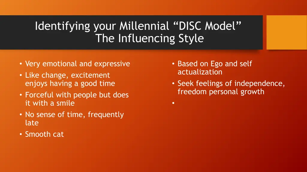 identifying your millennial disc model 1