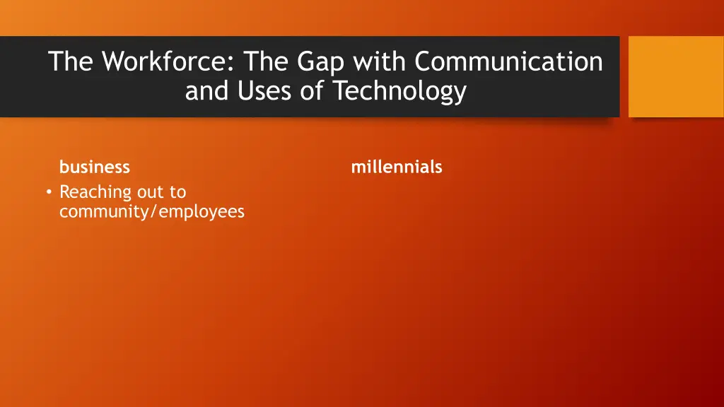 the workforce the gap with communication and uses