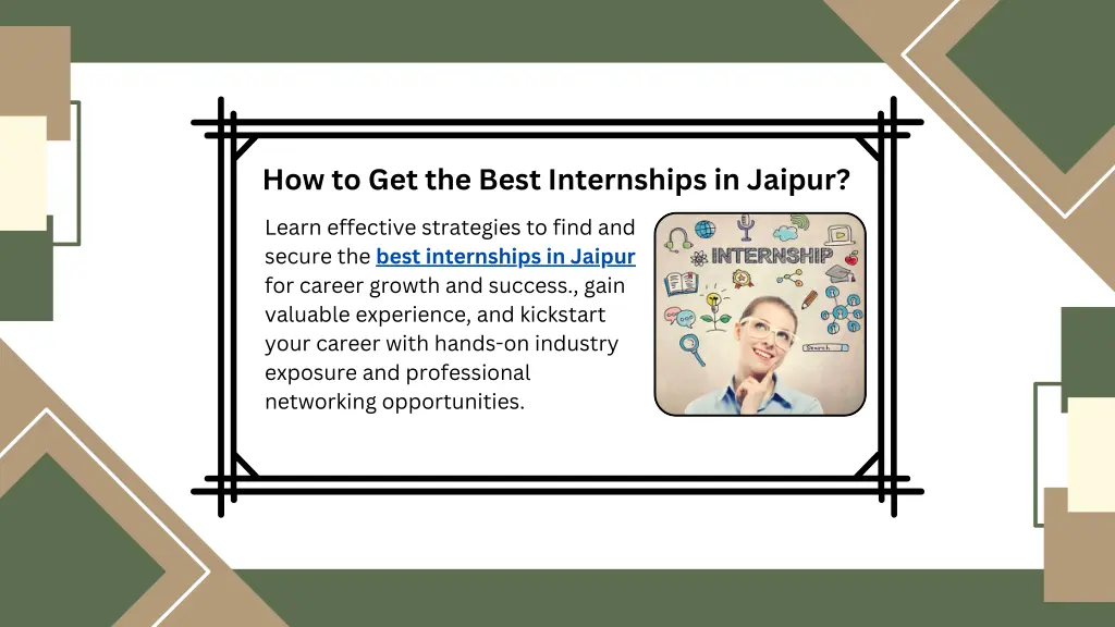 how to get the best internships in jaipur