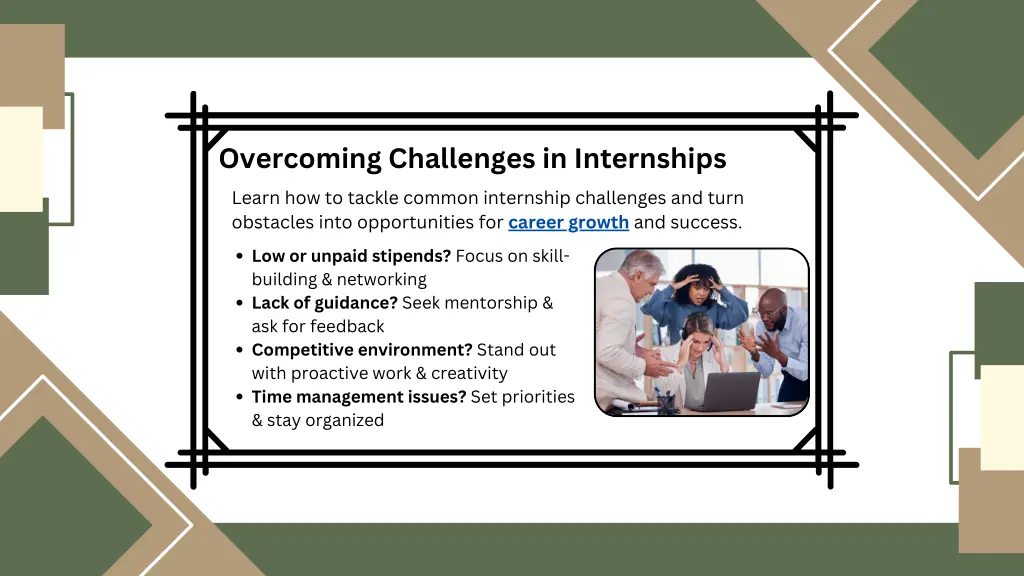 overcoming challenges in internships