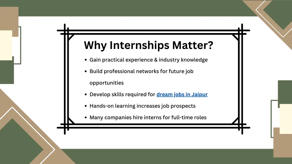 why internships matter