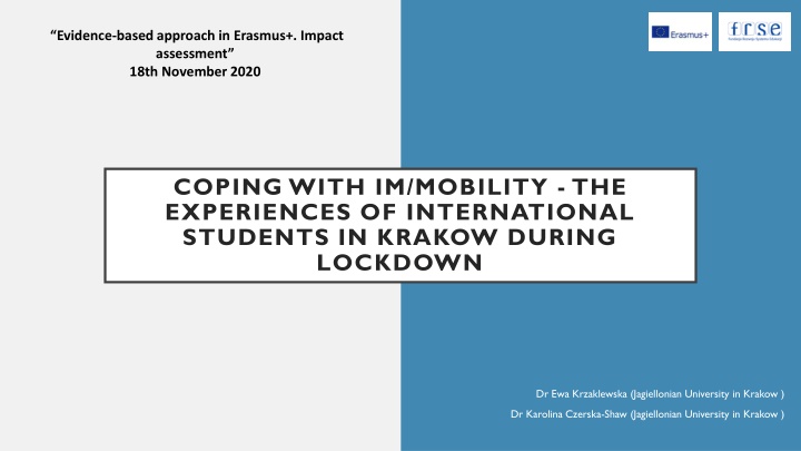 evidence based approach in erasmus impact