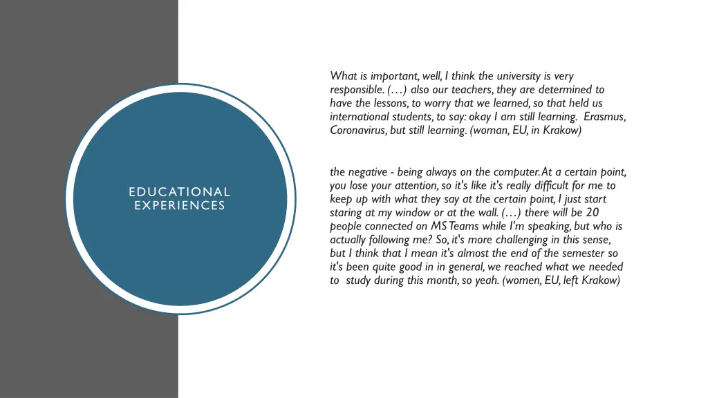 what is important well i think the university